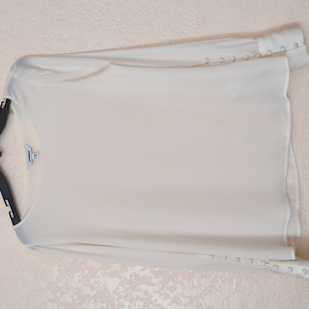 Express Cream Blouse Size Small